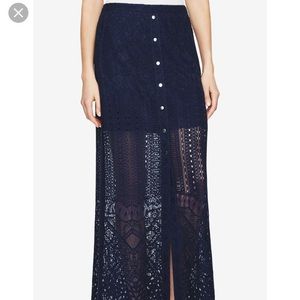 Bcbgmaxazria Harper Lace Maxi Skirt
